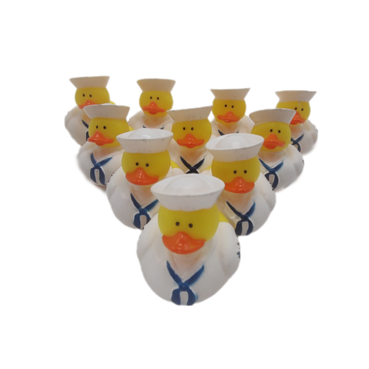 10 Military Navy Sailor Ducks - 2" Rubber Ducks