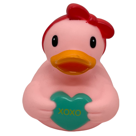 XOXO Hugs & Kisses 3" Rubber Duck