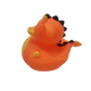 Orange Dinosaur 4" Rubber Duck