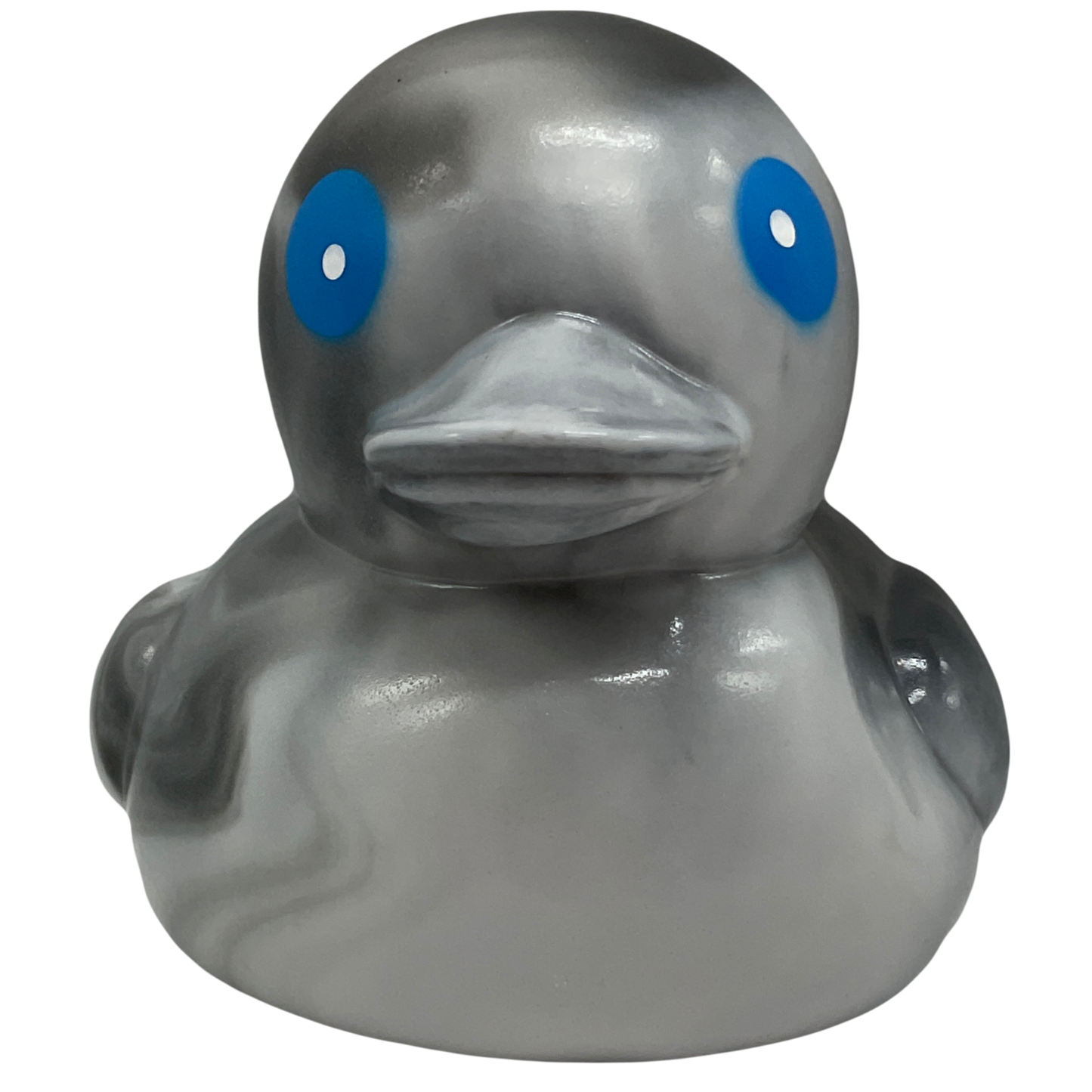 Black & Grey Marbled 6" Rubber Duck