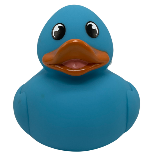 Solid Blue 6" Rubber Duck