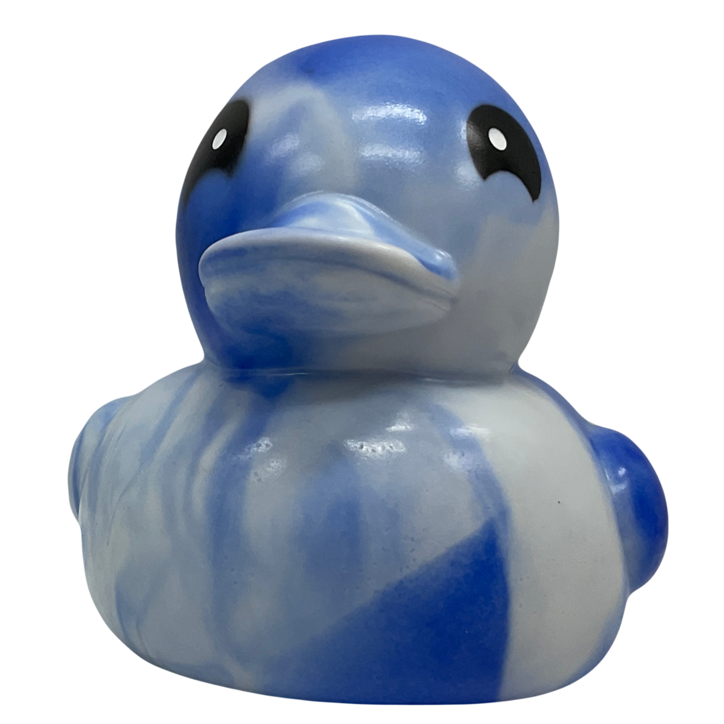 Blue & White Marbled 6" Rubber Duck