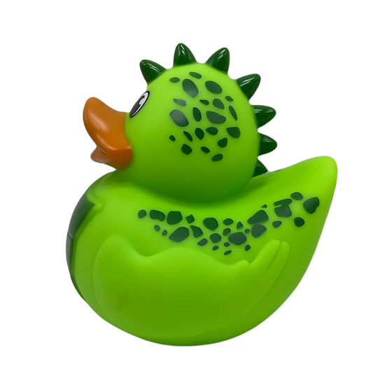 Green Dinosaur 6" Rubber Duck