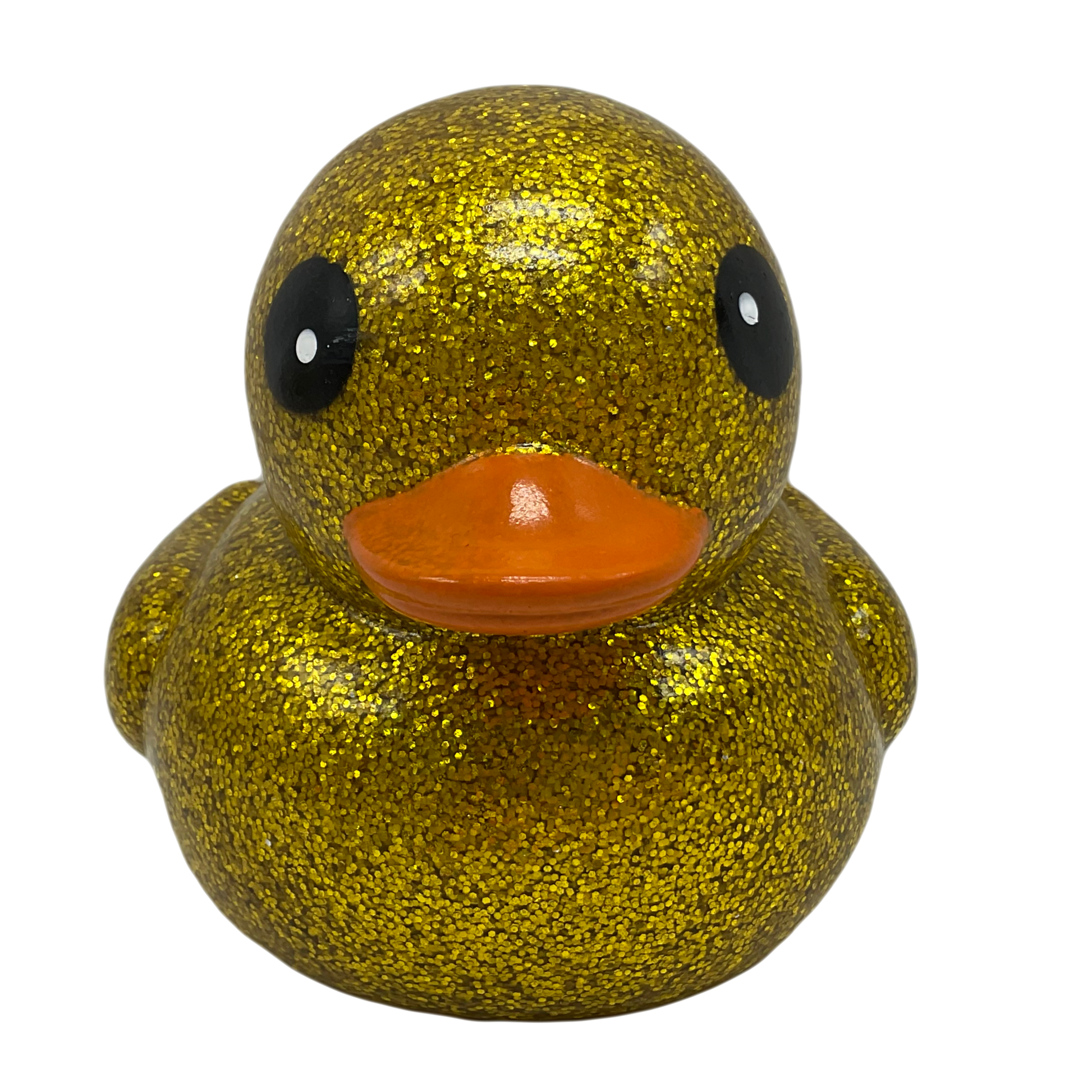 Gold Glitter 6" Rubber Duck