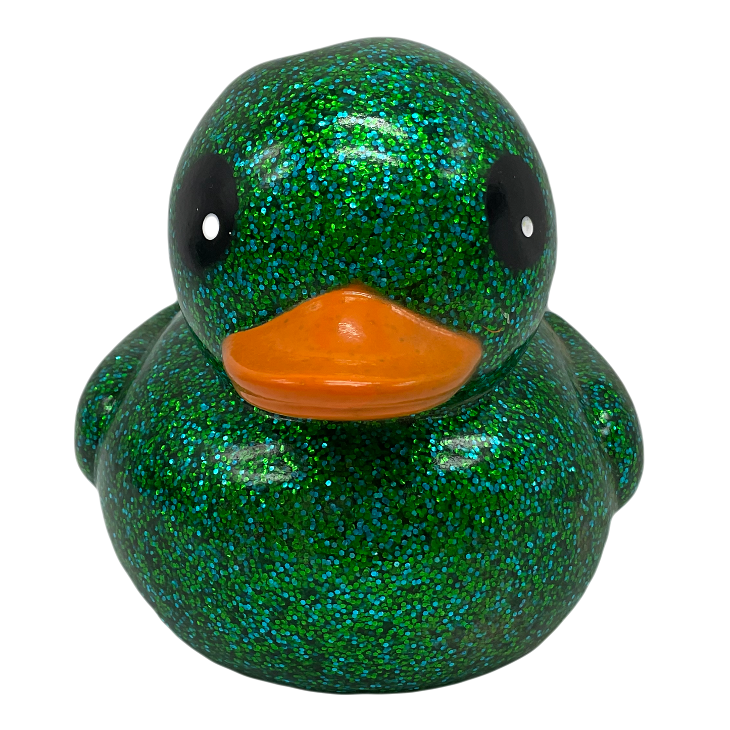 Green Glitter 6" Rubber Duck