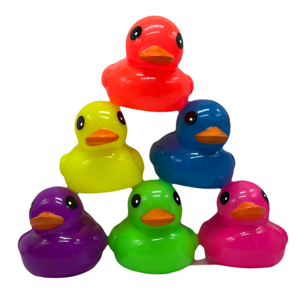 Neon Blue 6" Rubber Duck