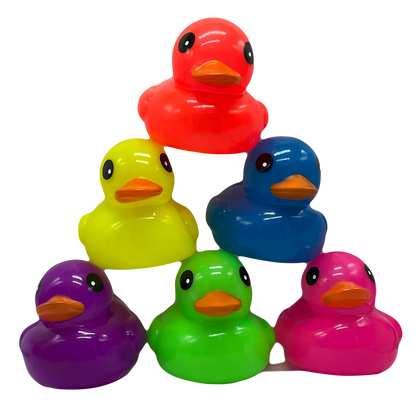 Neon Purple 6" Rubber Duck