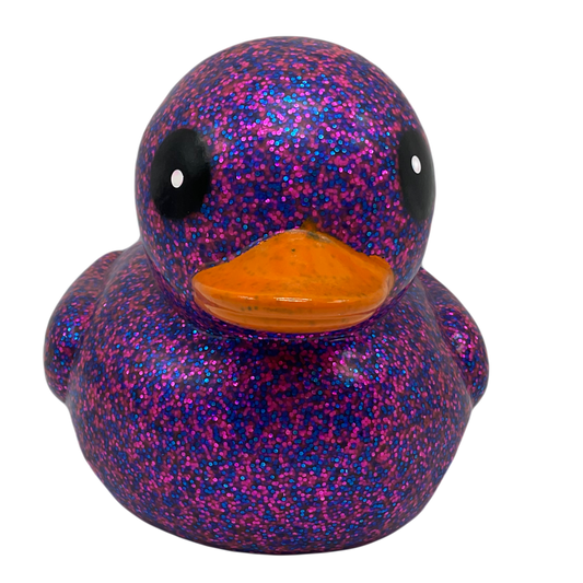 Purple Glitter 6" Rubber Duck