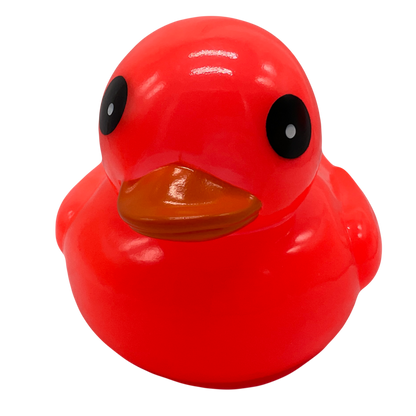 Neon Orange 6" Rubber Duck