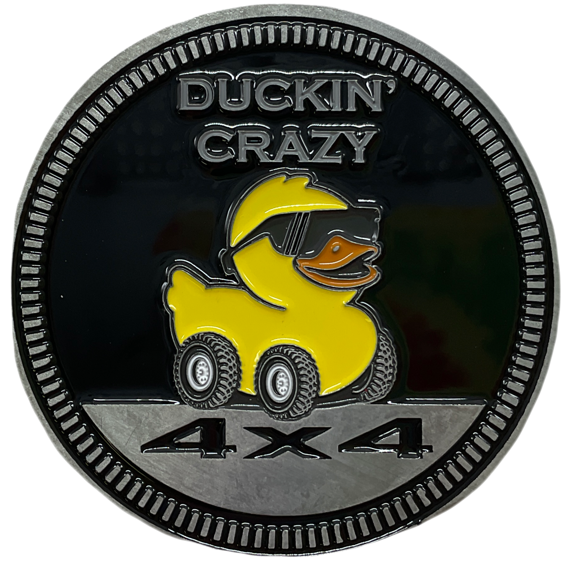Duckin' Crazy Rated Badge - Solid Metal EXCLUSIVE LIMITED EDITION – Jeepsy  Soul Designs