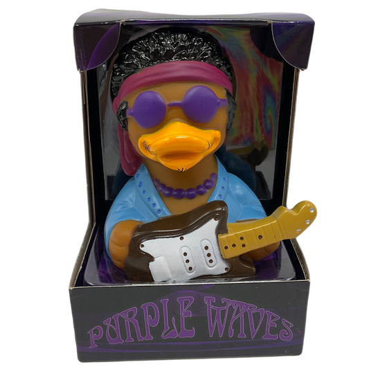 Purple Waves Jimi Hendrix Celebriduck Rubber Duck