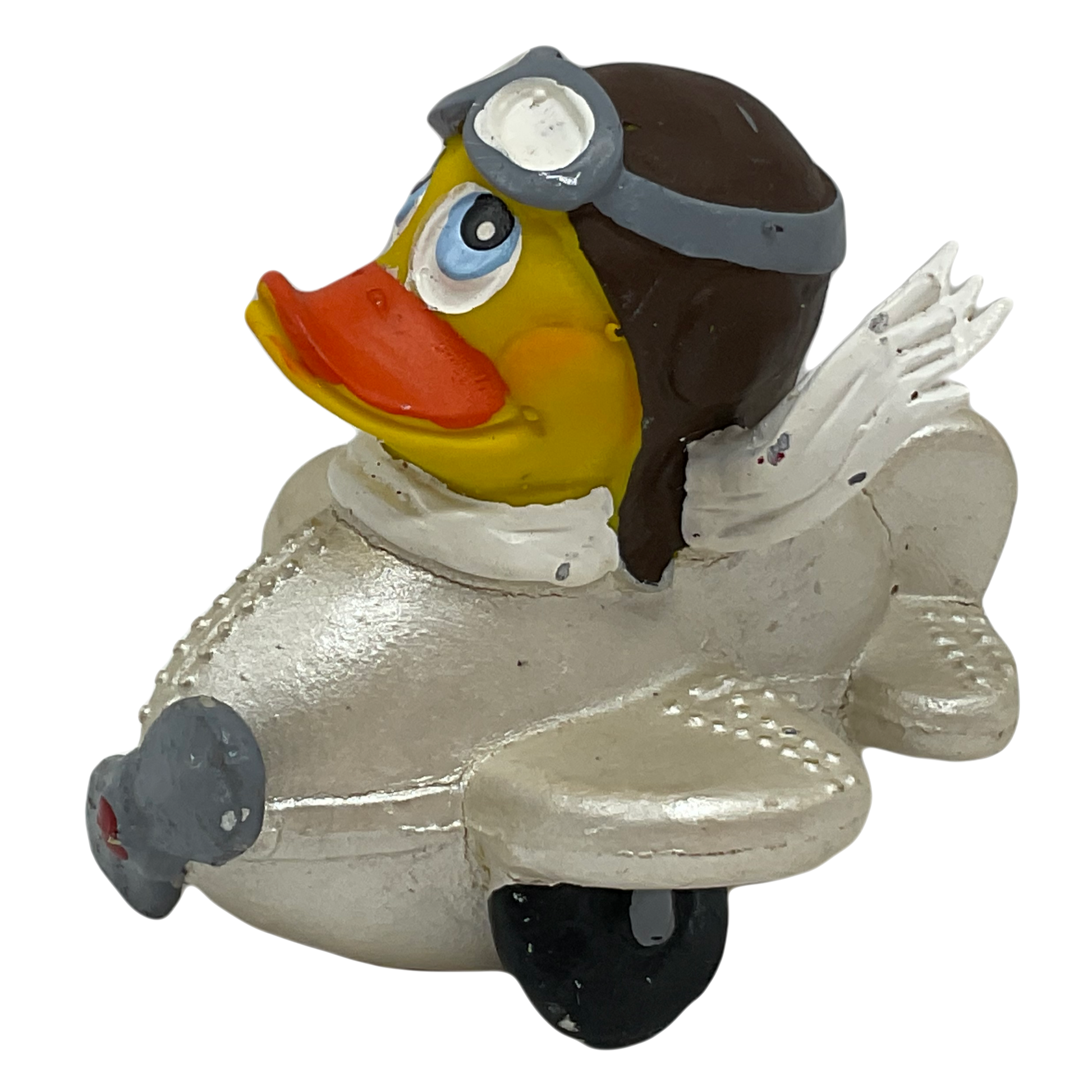 Pilot in Plane Duck 100 % Natural Rubber Duck
